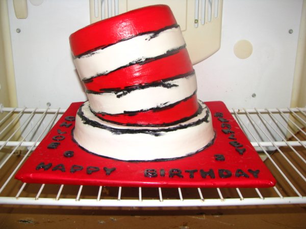 cat in hat hat. Cat In The Hat Cake Pictures.