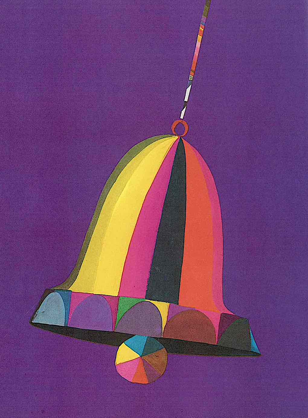 Brian Wildsmith illustration, a swinging bell