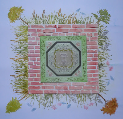 Mixed media walled garden image