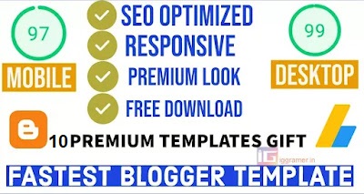 Top 10 Premium Free, Responsive, Fastest Loading Blogger Template 2023 for Mobile View