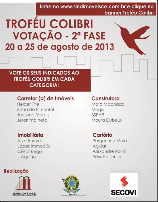 SINDIMOVEIS - DIA DO CORRETOR_2013 - 2 FASE