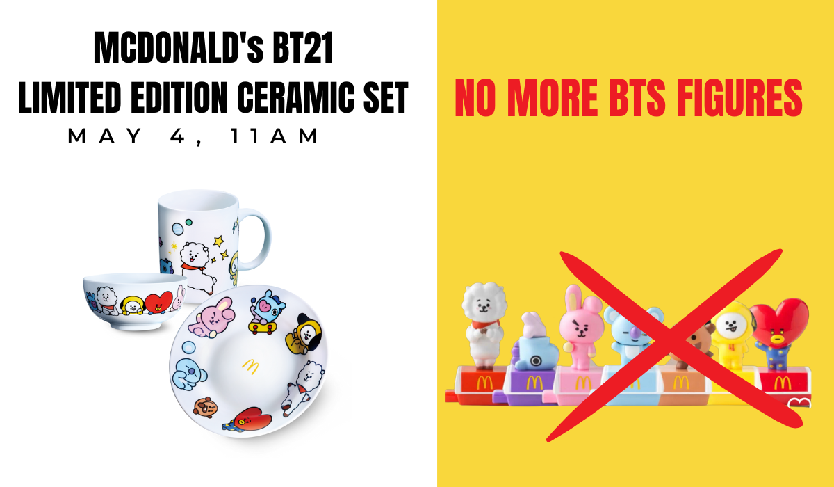 McDonald's BT21 Ceramic Set