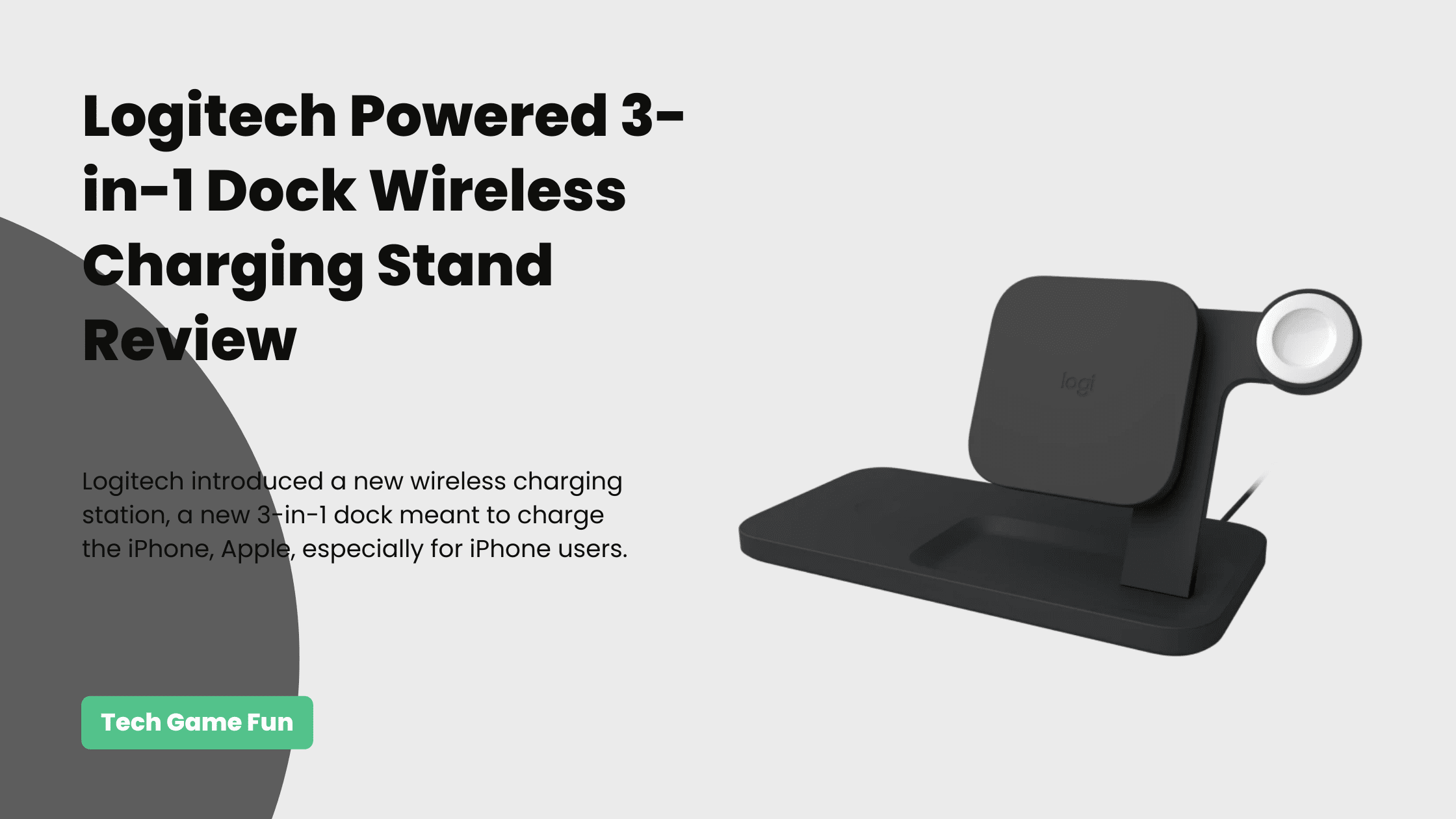 Logitech Powered 3-in-1 Dock Wireless Charging Stand