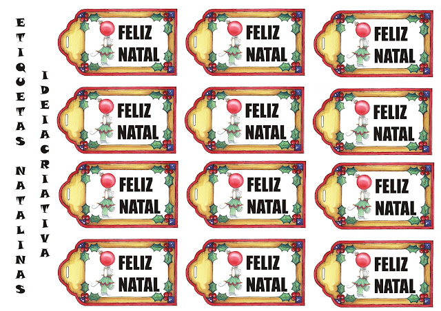 Etiquetas Natalinas Feliz Natal