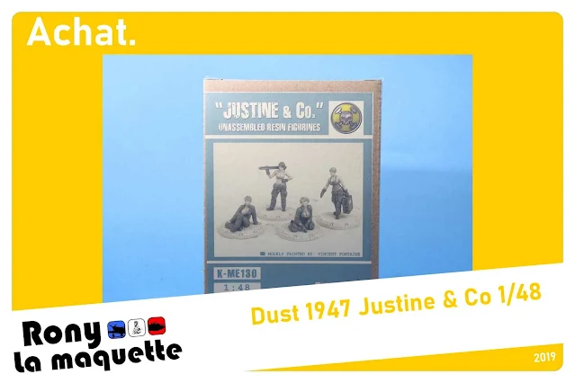 Figurines "Justine & Co" du jeu Dust 1947 au 1/48.