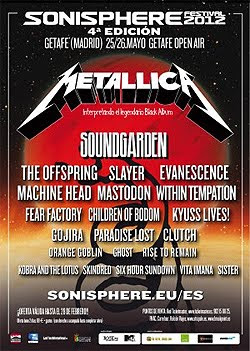 The Offspring, Evanescence o Machine Head al Sonisphere 2012