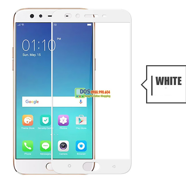 Kính cường lực Oppo F3 plus full màn hình, độ cứng 9H, dày 2.5D