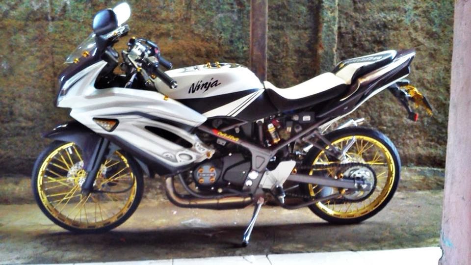 Gambar modifikasi ninja rr mono 150 jari jari drag 