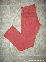 Quần jean màu đỏ hiệu Grape Jeans