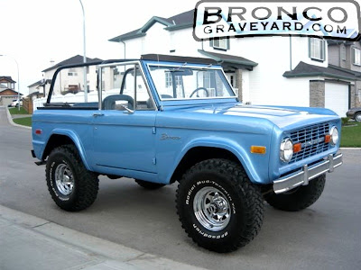  of the Bronco like the one pictured in green So the choices are