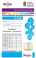 Examenes del Segundo Bimestre de 1° a 6° Primaria 2017