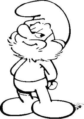 Papa Smurf Coloring Pages 