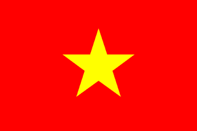 Bendera Negara Vietnam di Kawasan Asia Timur