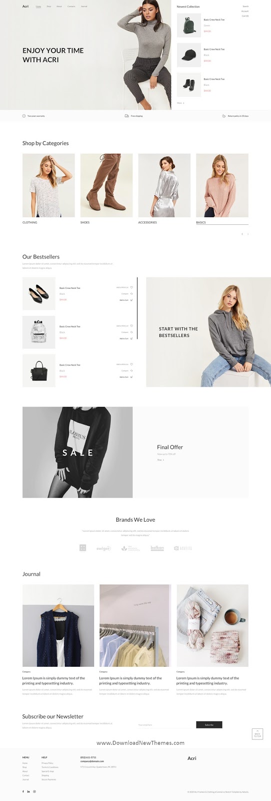 Fashion & Clothing eCommerce Figma Template 