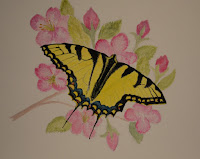 Tiger Swallowtail painting session 2