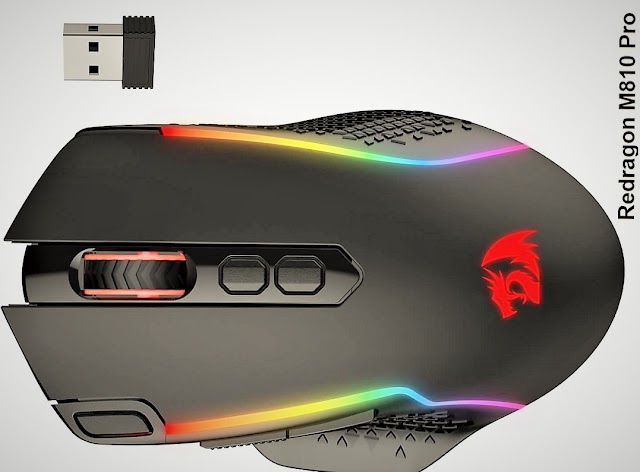 Unleash Your Gaming Potential with the affordable Redragon M810 Pro Wireless Gaming Mouse