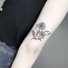 20 Adorable Minimalist Birth Flower Tattoos On The Inner Arm