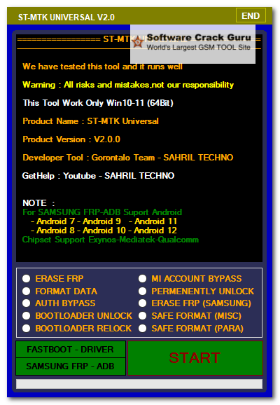 Download ST MTK Universal Tool v2.0 – MTK Unlock FRP Pattern Latest Version