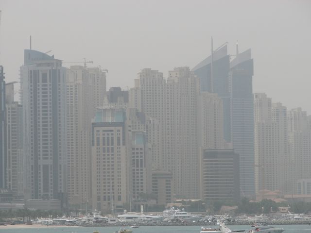 dubai buildings in sea. More Dubai buildings and