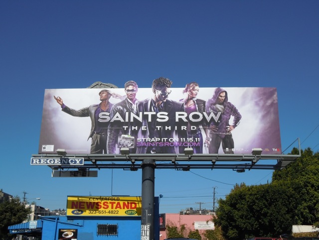 Saints Row The Third billboard