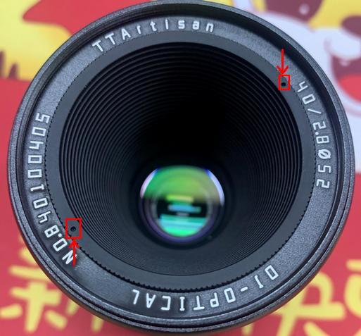 Pin holes on front of TTArtisan 40mm Macro Lens