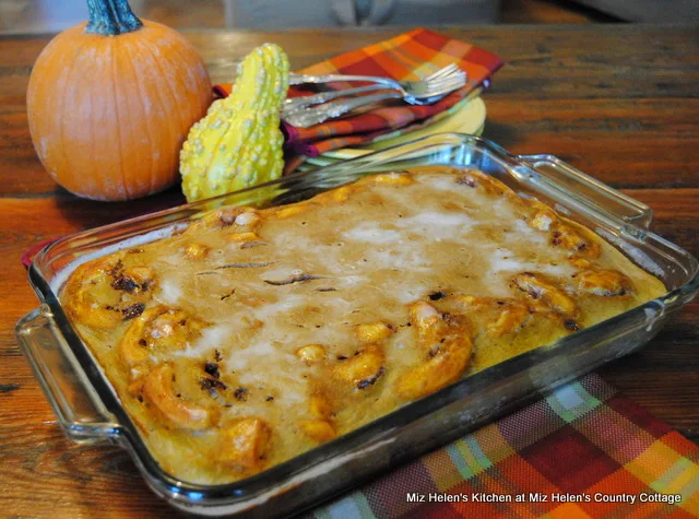 Pumpkin Roll Breakfast Bake at Miz Helen's Country Cottage