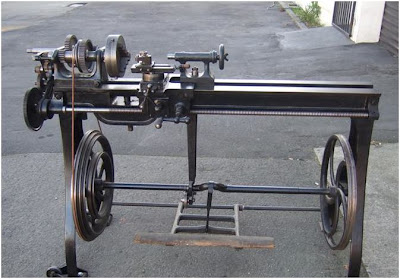 Antique Treadle Lathe