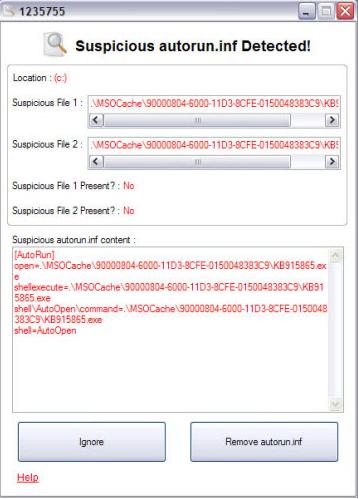 PROGRAMMA GRATIS PER ELIMINARE WORM AUTORUN.INF