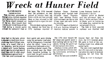 Wreck at Hunter Field - The Savannah Morning News 9-9-1973