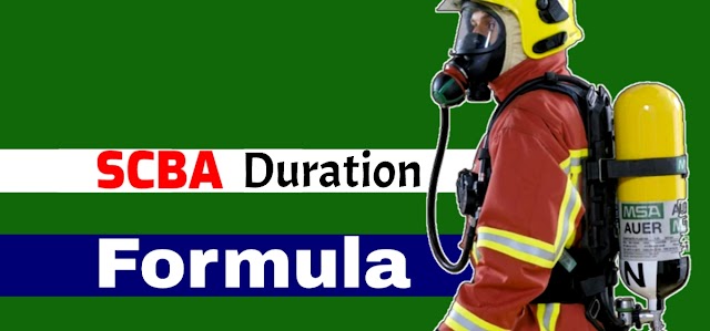 SCBA Breathing Duration Calculation Formula - Self Contained Breathing Apparatus
