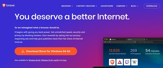 como descargar brave browser