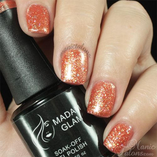 Madam Glam Gel Polish 061 Sandy Sparkles Swatch