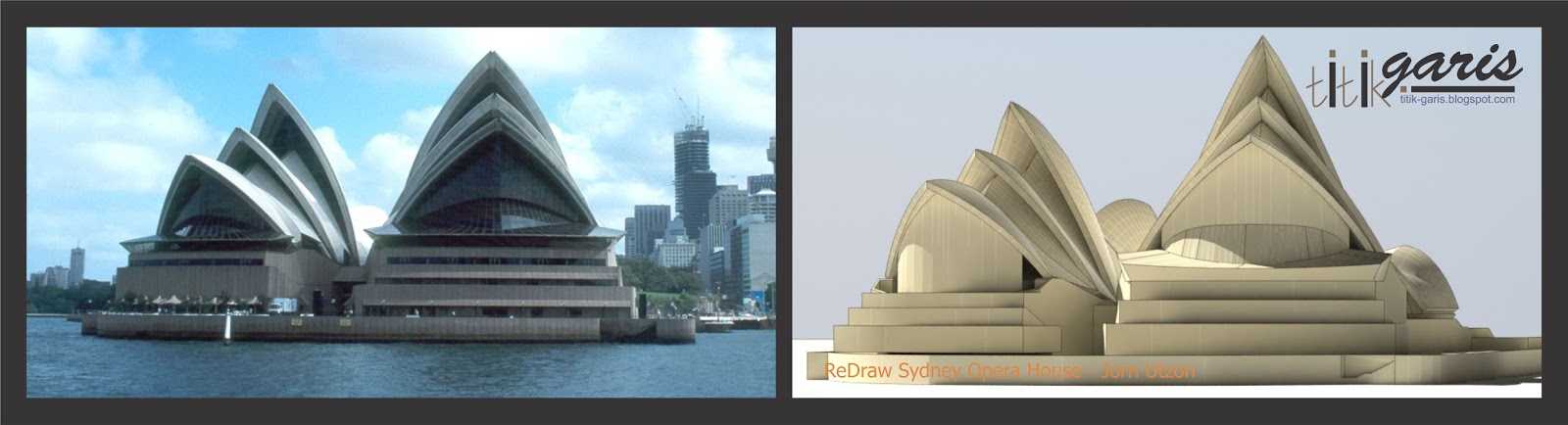 ReDrawing Sydney Opera House karya Jorn Utzon - Rumah Garis