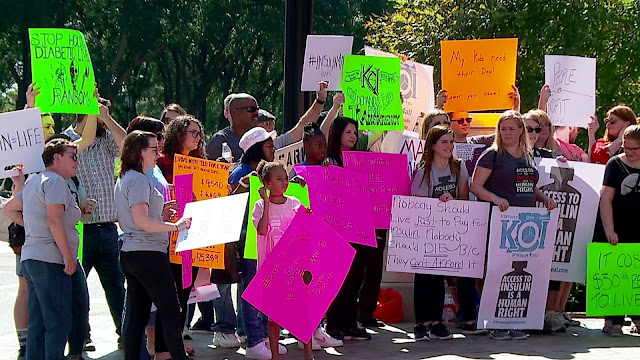 'We're Fighting For Our Lives': Patients Protest Sky-High Insulin Prices