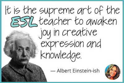 Quotation from Albert Einstein about the art of teaching in sparking joy.
