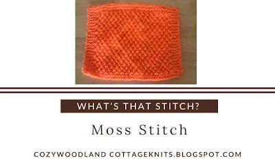 Free printable moss stitch handy stitch card - white