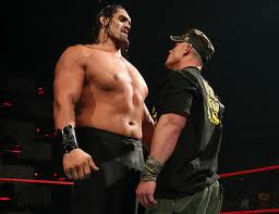 wrestle mania superstars John Cena and The Great Khali