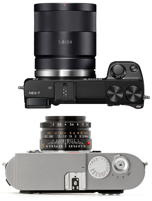 sony nex-7 vs leica m9