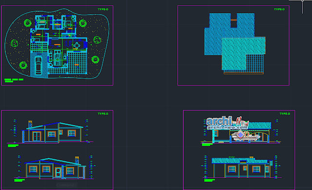 Valley Village Type D in AutoCAD 