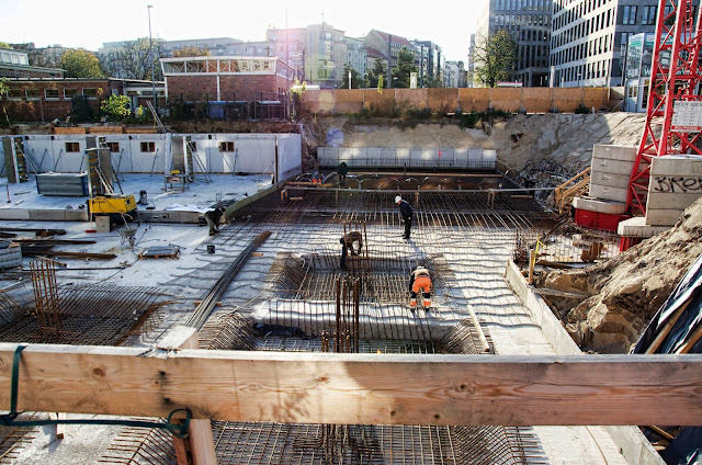 Baustelle City Carré, Wohnungen mit Weitblick, Gartenstraße, Am Nordbahnhof, 10115 Berlin, 31.10.2013