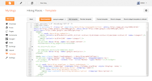 Blogger Update Tampilan Template HTML Editor