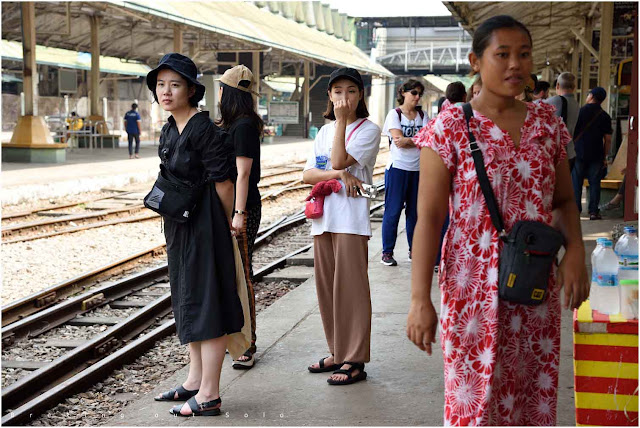 Yangon railway station, Myanmar