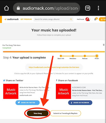 How To Upload Music On Audiomack Using Android Phone