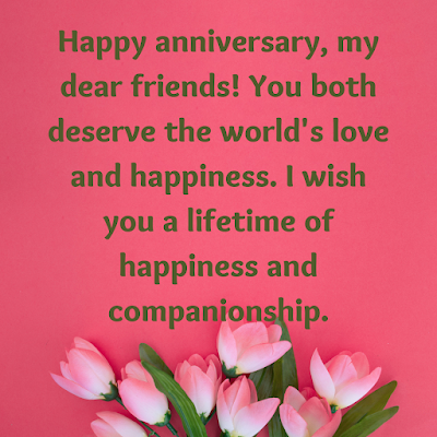 Wedding Anniversary Wishes for Friend