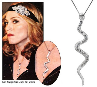 Madonna's serpent necklace