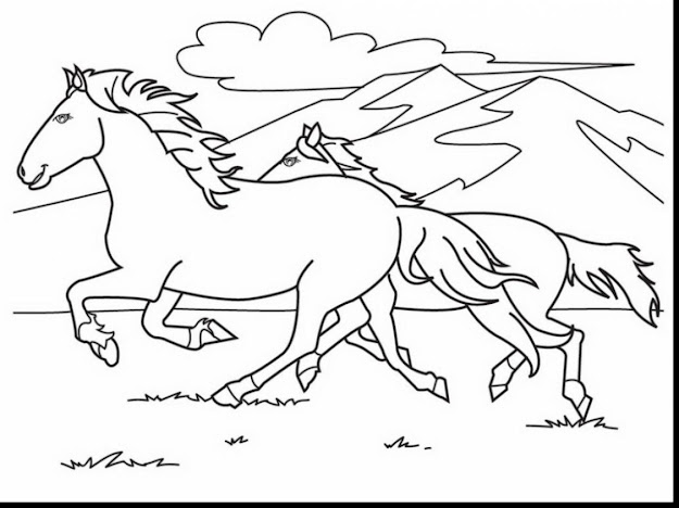 Terrific Horse Coloring Pages To Print With Jungle Animals Coloring Pages  And Cartoon Jungle Animals Coloring