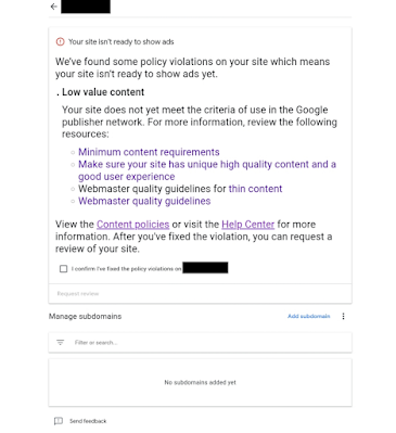 How to Fix Google AdSense policy violation Low Value Content | What is Low Value Content? | Why my website is rejected with Low Value Content by Google AdSense