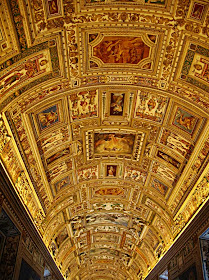 painted architecture at the sistine chapel in Rome
