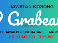  Kekosongan Jawatan Terkini di Grabean - Pegawai Perkhidmatan Pelanggan | Gaji RM2,300 - RM3,500