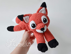 Krawka: Friendly fox plush crochet pattern by Krawka, forest animal crochet cute fox